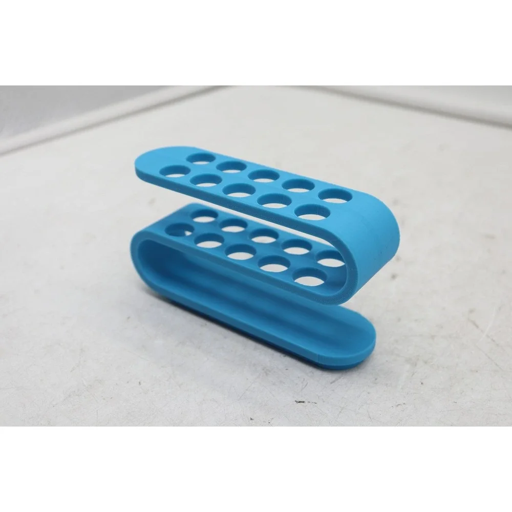 Modern Desktop Office Organizer - 3D Printed Pen/Pencil Holder - Turquoise - USA